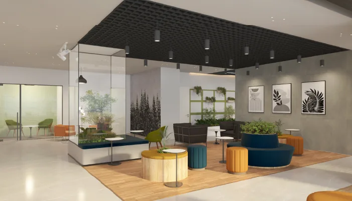 Premium co-working lobby